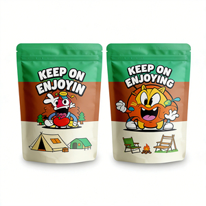 ถุงฟิล์มโพลีเอสเตอร์เกรดอาหารแบบสั่งทำพิเศษสำหรับอาหารสัตว์เลี้ยง  แบบซองตั้งได้ ปลอดภัยสำหรับเด็ก สัมผัสนุ่ม พร้อมตัวเลือกที่ปรับแต่งได้ - Product Image 2