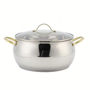 Factory Wholesale Delicate Appearance <b>Multi</b> <b>Function</b> Shape Cookware Stainless Steel Casserole Set Soup & Stock Pots With Lids - Product Image 2