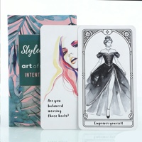 Jeu de cartes Oracle et Tarot personnalisé, conçu avec d'autres matériaux écologiques et durables, adapté aux familles, avec livret et boîte.