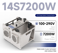 Pengisi Daya Cepat 14S Desain Pendingin Udara Dua Kanal Pintar 7200W/120A Port DC/AC Tahan Api untuk Baterai 14S Rumah Tangga Pertanian