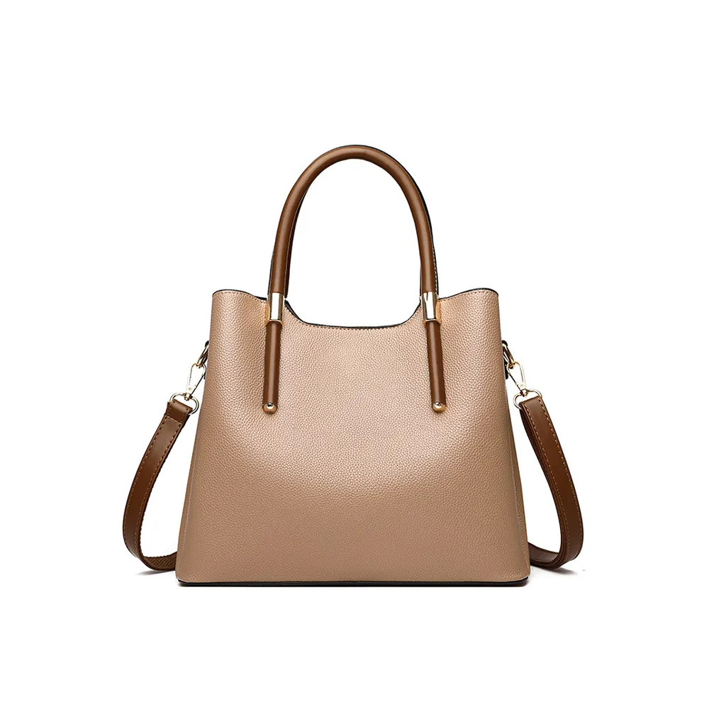 Latest young lady designer pebble faux leather shoulder handbag luxury tote bag women shoulder bag