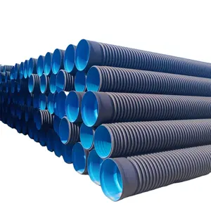 8 Inch 10inch Smooth Interior Polyethylene Hdpe Double Wall Corrugated Culvert Drainage Pipe