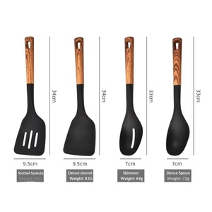 Wholesale Home Nylon <b>Kitchen</b> Utensils Set Cooking Kitchenware <b>Gadgets</b> with Wooden Handle - Product Image 4