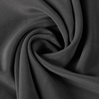 Tissu satiné 100 % polyester écologique de haute qualité, 120-160 g/m², extensible, occultant, pour robes musulmanes et abayas pour filles