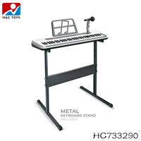 37-Key Electronic Keyboard for Kids Plastic Electric Piano Stand Chair Includes Microphone Toy Musical Instrument for Home Use