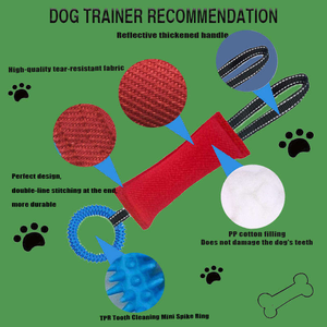 Coussin en tissu durable et résistant aux déchirures D03 pour l'entraînement des chiens, jouet interactif à mordre et à mâcher pour les races Berger allemand et Malinois - Product Image 5