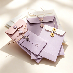 Sobres de Papel con Corte Láser Personalizado para Cartas Comerciales, Suministros de Oficina, Impresión Serigráfica, Empaque para Regalos - Product Image 1