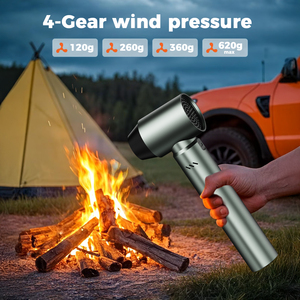Ventilateur turbo portatif haute vitesse avec lumière pour voiture, clavier d'ordinateur et extérieur, idéal pour hôtels et souffleur de neige puissant - Product Image 5