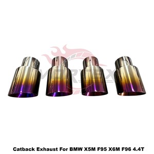 ระบบท่อไอเสียแบบ Catback วาล์ว Vortex Purple Burnt Titanium สำหรับ BMW X5M F95 X6M F96 4.4T ปี 2020-2025 ระบบจูนแบบติดตั้งได้โดยตรง - Product Image 6