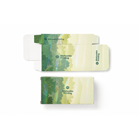 Boîte en papier holographique laser, film dégradé arc-en-ciel, 300 g/m², impression moléculaire multicolore pour emballage de coffret cadeau