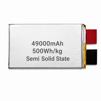 Batería de Estado Semisólido para UAV Industrial de Alta Capacidad y Larga Duración, 500 Wh/kg, 49000 mAh, 390 g