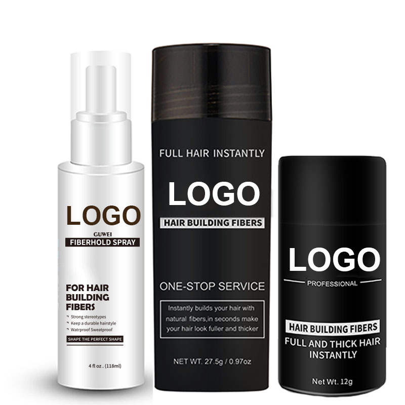 OEM/ODM волосяные волокна, частная марка, Органическая пудра для укладки, спрей, черная пудра для волос