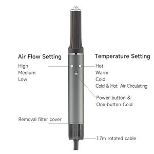 HQ Mixed Proc Hair Dryer Brush With 110,000 RPM High-Speed Negative Ionic Blow Dryer, Automatic Curling Iron, 6 in 1 Hot Air - Product Image 2