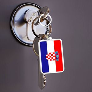 Wholesale Custom Croatia Keychain Acrylic Material Double-Sided Printing Exquisite Workmanship - Product Image 5