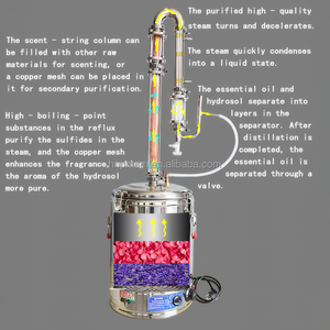 Destill ier apparat für ätherische Öle zum Verkauf Handy Extractor Ingwer Parfüm Blume Kupfer Destillation anlage Pflanzenöl maschine - Product Image 6