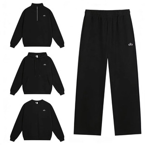 Felpa Oversize in Cotone Personalizzata Lize per <span class=keywords><strong>Uomo</strong></span>, Felpa con <span class=keywords><strong>Cappuccio</strong></span> Ricamata a Tinta Unita con <span class=keywords><strong>Mezza</strong></span> Cerniera - Product Image 6