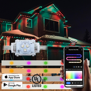 48V Puck <span class=keywords><strong>LED</strong></span> RGBW Đèn giáng sinh ngoài trời trắng theo dõi Thạch Cá cảnh quan điểm đèn RoHS được phê duyệt bên ngoài vĩnh viễn - Product Image 1