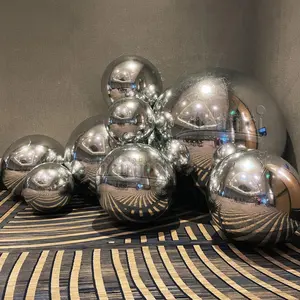 Zhenmei gonfiabile produttore esterno grandi sfere lucide argento gonfiabile liscio lucido palline per eventi