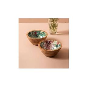 Wooden Serving Roti <b>Bowl</b> for Dinnerware Decorative Wooden <b>Bowl</b> With Removable Cap Top Unique Biryani <b>Bowl</b> Made in India - Product Image 3