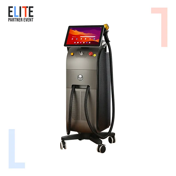 Cloud computing 2023 Hot Dual Heads Ice Titanium CE TUV ISO Hair Removal Diode Laser 1600-2000W 755 808 940 1064nm 4 wave