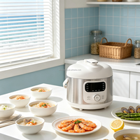 Mini-cuiseur à pression électrique 1,8 L compact multifonction pour la maison