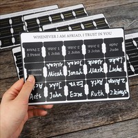 Étiquettes autocollantes imperméables spécifiques à la Bible, onglets de marquage codés par couleur, autocollants marque-pages pour cahiers