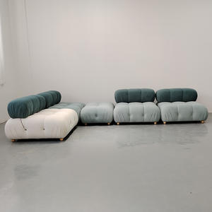 Sofá Modular B&B Mario Chameleon Tipo Pan Combinación Libre Minimalista De Tela Bloques Tofu Rectos Para Sala De Estar - Product Image 3