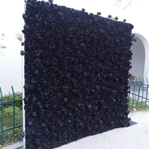 L'alta qualità 3D ha arrotolato il pannello delle rose di Rayon la parete verde del sistema della foresta lo sfondo floreale della parete per il matrimonio & la decorazione di natale - Product Image 6