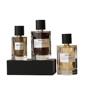 Square Spray Perfume Glass Bottle 30ml 50ml 100ml glass perfume bottle botol parfum luxury perfume bottle with wooden cap