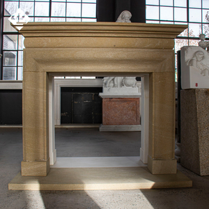 ประติมากรรมหินตกแต่งเตาผิงขนาดเท่าของจริง งานแกะสลักด้วยมือ ดีไซน์ทันสมัย คุณภาพสูง ขายดี - Product Image 3