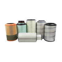 Kartrid Filter Udara WolunAir HF-17, Media Lipat Dalam Berbentuk Silinder, Konstruksi Logam Tahan Lama