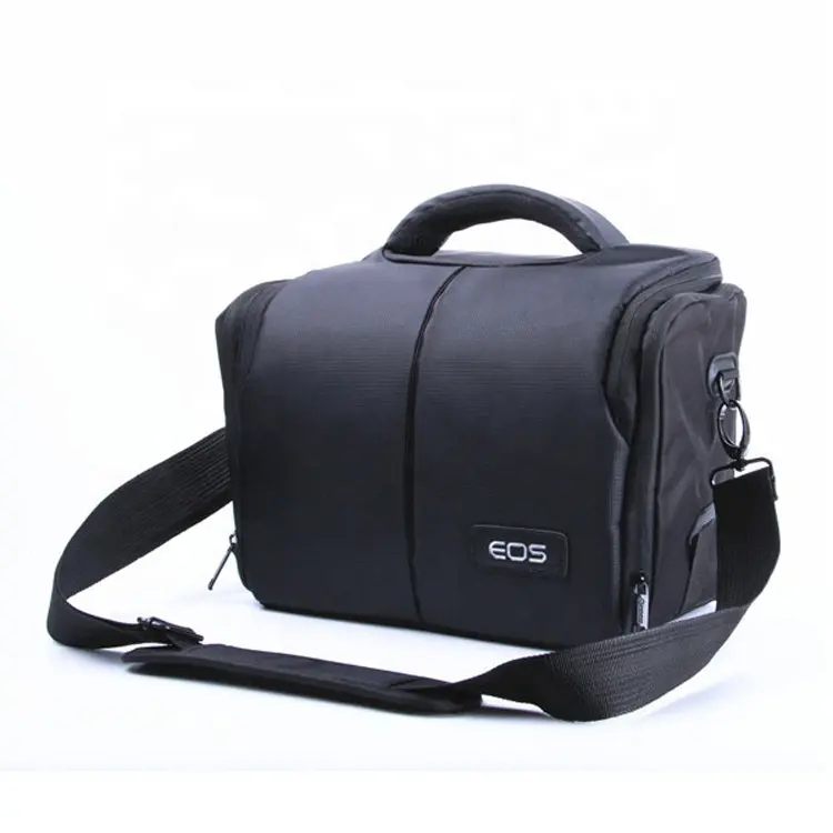 Compact Acolchoado DSLR Câmera Digital SLR Ombro Saco Caso Bolsa de Ombro Grande