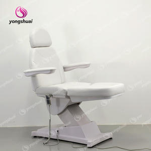 Camilla de Masaje Eléctrica Moderna de Cuero Genuino, Ajustable, para Salón de Belleza, Silla y Cama Facial con 3 Motores - Product Image 3