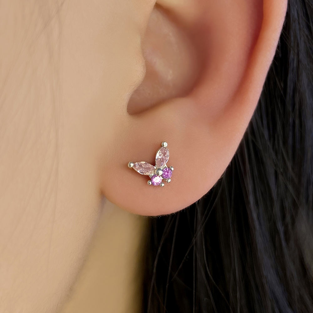 Light pink and purple