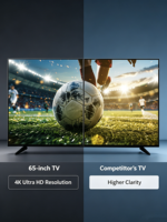 TV Pintar Android QLED 4K UHD Tanpa Bingkai 50-98 Inci, Televisi LED Tanpa Batas, Grosir Pabrik OEM