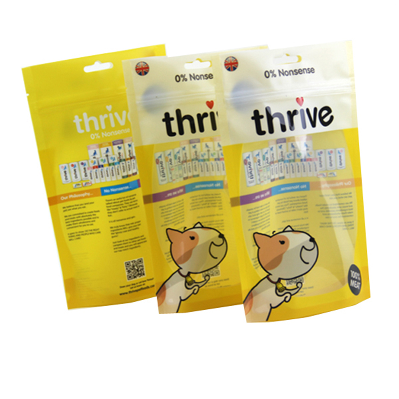 Factory custom bag aluminum foil silver zipper stand up pouch