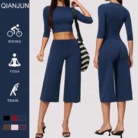 Ensemble de sport décontracté 2 pièces pour femme – Tenue de yoga et fitness