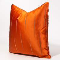 Housse de coussin à rayures orange 18X18 20X20inches Jacquard taie d'oreiller haute qualité généreuse décoration de la maison canapé coussin Coverf