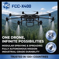 Drone de pulvérisation agricole autonome FCC-X400 pour la gestion des cultures en plantation