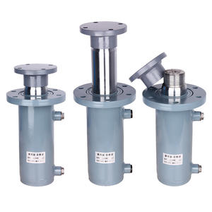 Cylindre hydraulique à simple cylindre de 10 tonnes, robuste, avec bride supérieure et inférieure, levage manuel bidirectionnel avec brides supérieure et inférieure - Product Image 1