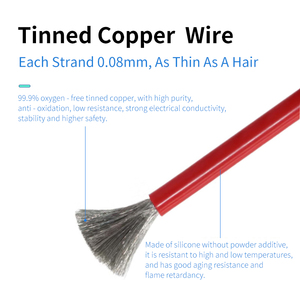 <span class=keywords><strong>สาย</strong></span><span class=keywords><strong>ไฟ</strong></span>ยางซิลิโคนเปลือย UL3135 ขนาด <span class=keywords><strong>12AWG</strong></span> 14AWG 600V 200 เส้น ทองแดงเคลือบดีบุก สำหรับ<span class=keywords><strong>ไฟ</strong></span> LED อุตสาหกรรม - Product Image 2