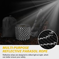 Paracord réfléchissant 4 mm, 850 lb, 11 brins tressés en nylon, robuste, pour tente, camping, randonnée, survie, tactique, bricolage, camouflage, tout usage