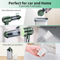 Aspirateur portatif 3 en 1, souffleur d'air et pompe à vide pour voiture, électronique, poils d'animaux, sacs de rangement