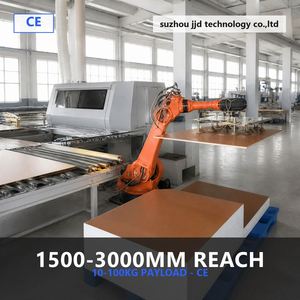 Robot de palettisation BORUNTE à 6 axes, entraînement électromécanique, IP54, 1500-3000 mm, 10-100 kg, ventouse à vide, manutention de panneaux de bois, CE - Product Image 5