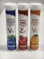 Comprimés effervescents de zinc OEM personnalisés pour l'exportation, 20 comprimés, saveur fraise, complément nutritionnel quotidien pour adultes