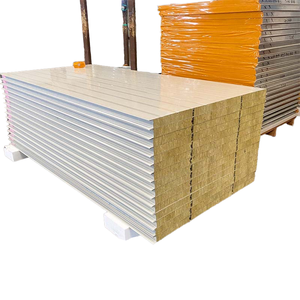 Panneaux sandwich composites ignifuges en <span class=keywords><strong>laine</strong></span> <span class=keywords><strong>de</strong></span> <span class=keywords><strong>roche</strong></span> EPS au design moderne, isolants pour le toit des entrepôts fabriqués en Chine - Product Image 4