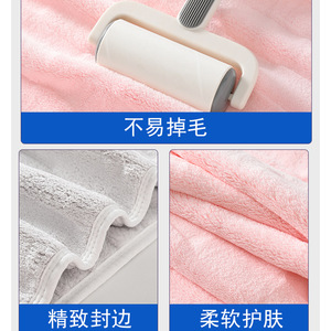 Serviette de bain Chu Hui extra épaisse en polaire corail antimicrobienne pour la maison et la plage - Product Image 4