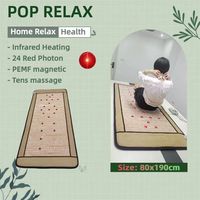 Pemf Infrarouge Lointain Biophoton Photon Chauffage Massage Physiothérapie Chakra Coussin Améthyste Cristal Pierres Précieuses Coussin De Chaise