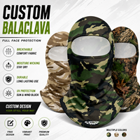 Balaclava personnalisée avec impression par sublimation pour hommes, masques intégraux, protection solaire, chasse en plein air, randonnée