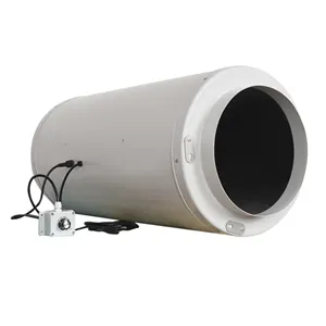 Sessiz inline kanal fanı EC motorlu hidroponik için